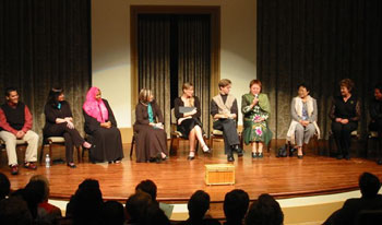 Reflections on War and Peace theater performance.