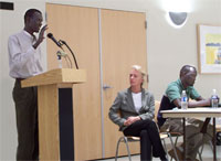 Majur Malou and Zacharia Akol, two Lost Boys of Sudan